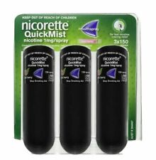 2 × Nicorette Arrêter de fumer QuickMist Cool Berry Flavor 150 Sprays HealthCo