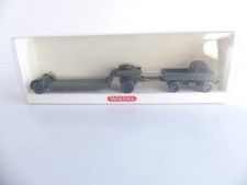 696 08 35 / WIKING MILITAIRE 1:87 / UNIMOG 406 MIT TIEFLADER