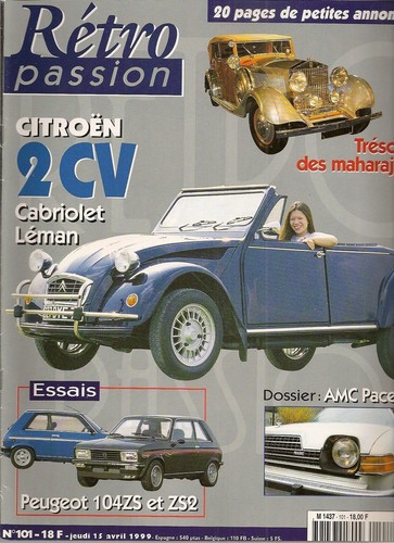 Retro passion 101 peugeot 104 - retro,