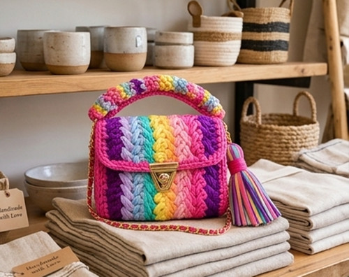 Sac bandoulière crochet - sac,