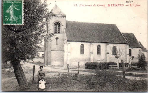 Myennes l eglise - -, l'eglise.