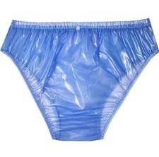 Culotte Slip En PVC Réutilisable Transparent Bleu Femme Adulte Taille XL