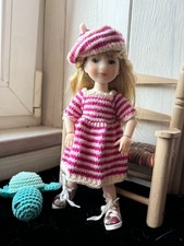 vêtement compatible poupée Ten Ping, Gigi, Mini-Sarah, Ruby red 20 cm