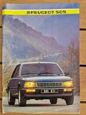 Catalogue Peugeot 505 GTI  1985