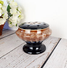 Vase pique-fleurs en céramique vernissée style Vallauris France 1950s pour fleur