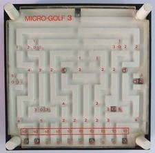 Ancien Mini Jeu de Billes Original Micro Golf Origine Suisse Labyrinthe 