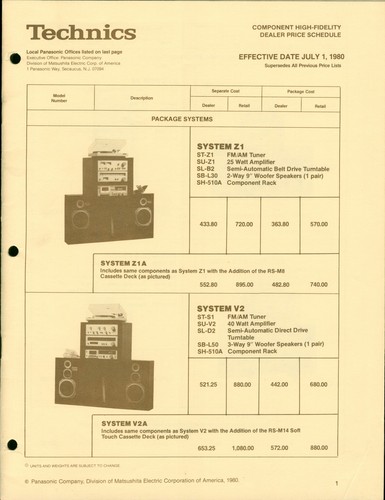 1980 technics hifi - 1980,