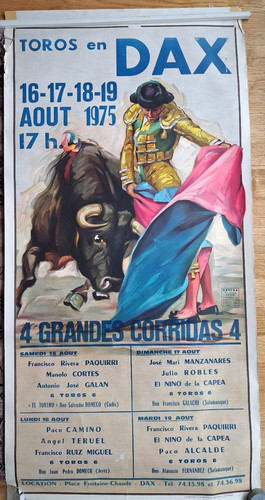 Tauromachie grande affiche - grande,