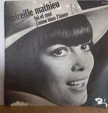 Disque vinyle 45 tours Mireille Mathieu Toi et moi / J'aime bien l'hiver