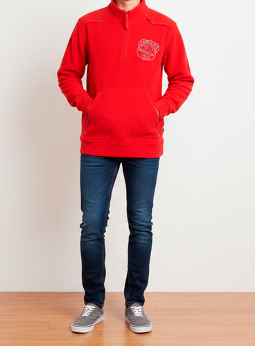 Polaire rouge garçon fille - garçon,