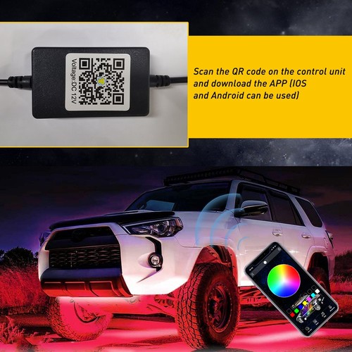 Red green led underglow under - green,
