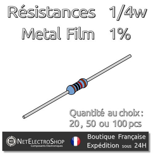 Resistances ohms 2 4r - ohms, /