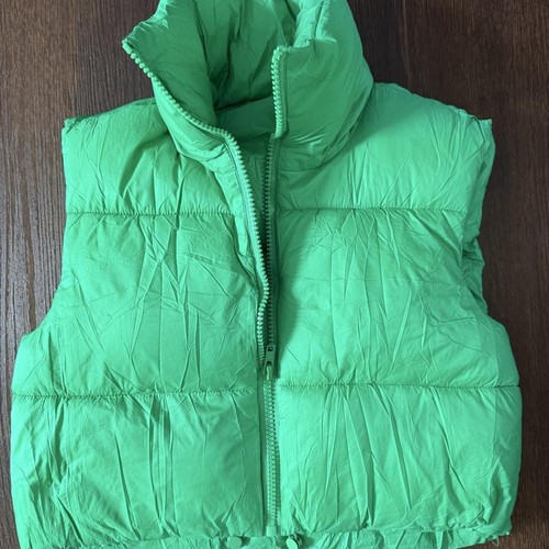Women green gilet - green,