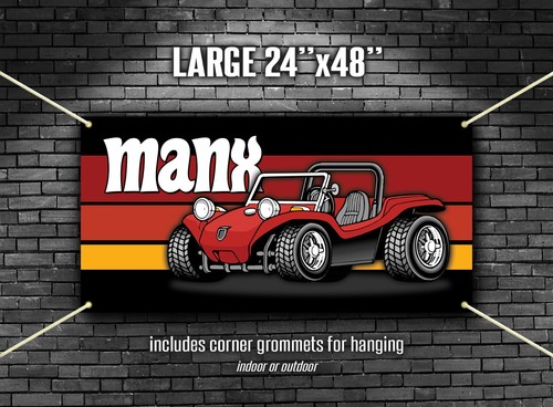 Meyers manx banner garage - banner, art