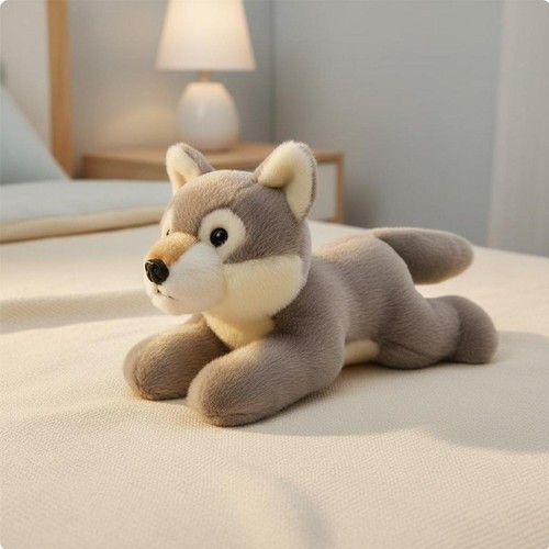 Peluche couchée animal du - couchée,,