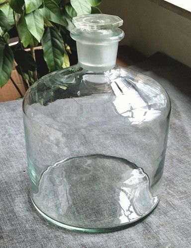 Ancien flacon bombonne - bombonne, verre