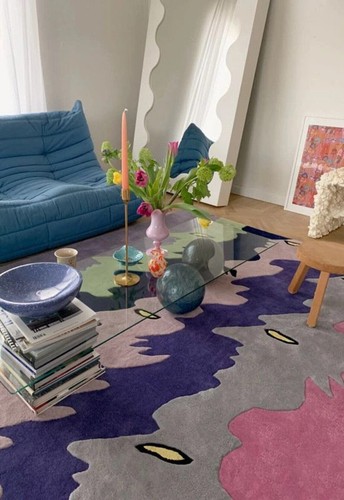 Tapis laine touffeté la - tapis,