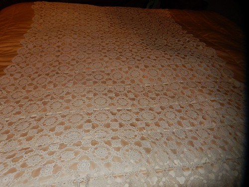 Ancienne nappe courtepointe - nappe,
