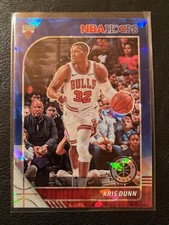 2019-20 Panini NBA Hoops Premium Stock Kris Dunn Blue Cracked Ice