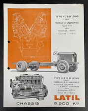 Camion LATIL type V3 B8 Long / Moteur 8 Cylindres Type V3 / Type H2 B8 Long