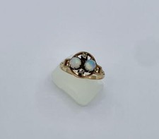 Art Déco Opale Bague Diamant