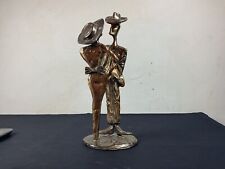 Yves Lohe sculpture en bronze le couple de faces