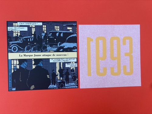Jacobs serigraphie carte - jacobs,