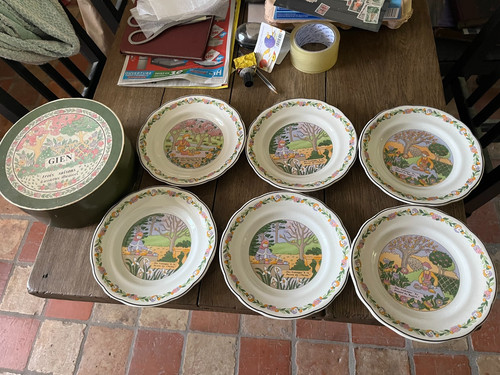 Assiettes dessert en - a,