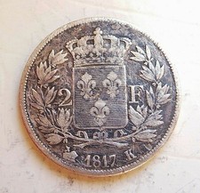 LOUIS XVIII  2 francs 1817 K