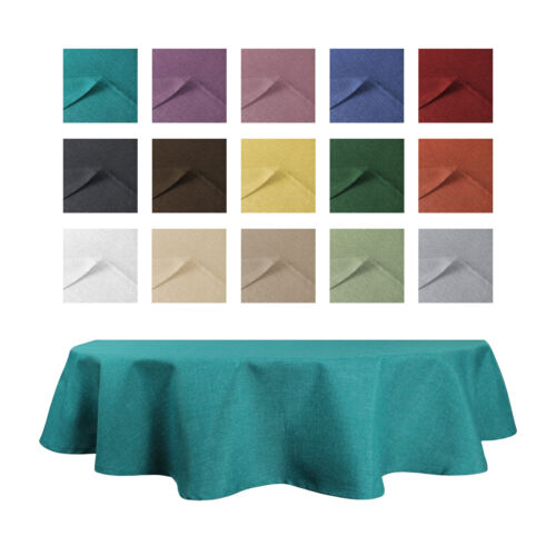 Nappe ovale effet lin lotus - ovale,