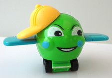 KINDER SURPRISE - K98 N°35 - AVION VERT A CASQUETTE JAUNE