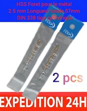 2 Pcs HSS Foret pour le métal