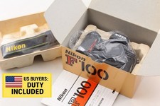 No Sticky [Top MINT in BOX w/ Strap] Nikon F100 SLR 35mm Film Camera Body JAPON