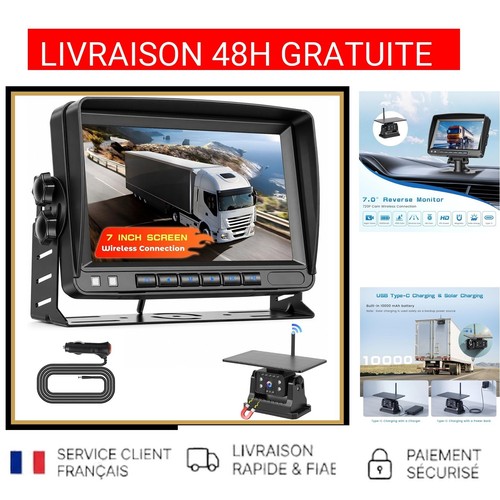 Caméra recul voiture solaire - caméra,