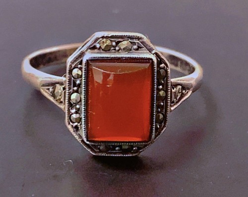 Art déco bague argent - art,