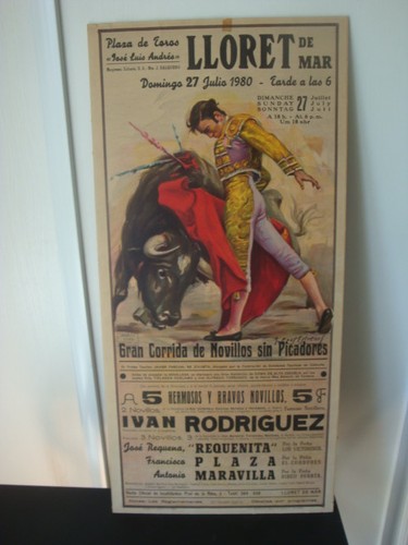 Affiche ancienne corrida - , plaza