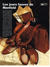 PUBLICITE ADVERTISING 074  1993  MANFIELD  chaussures LES JOURS FAUVES