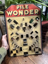 Présentoir Garage Pile Wonder Pub Tole Peinte Publicité