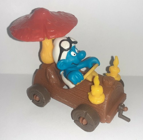 Figurine schtroumpf voiture - schtroumpf, +