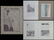 ART ET INDUSTRIE - JUILLET 1910 - VERRE ARCHITECTURE, JEAN DUNAND, Victor Prouvé