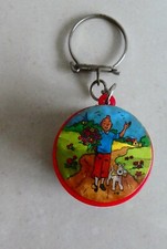 Porte clé Tintin publicitaire Boite bonbon Brochet  France 1960