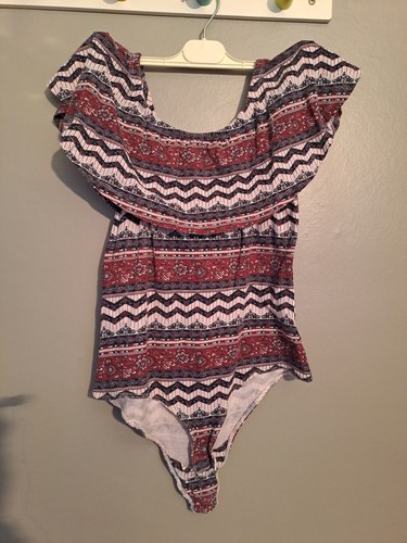 Body fantaisie ton violet/bleu