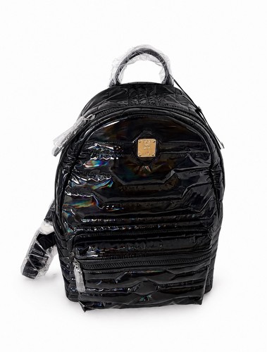 Mcm black patent quilted - mcm,