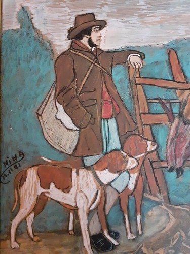 Peinture sur panneau cadre - sur,
