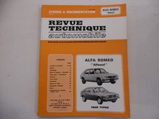 RTA ALFA ROMEO « Alfasud » tous types – 1981