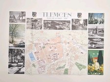 Tlemcen , Plan, Photos  , Affiche, Rab, 1958