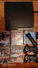 Sony PlayStation 3 Slim 300Go Console - Noire 2 manettes + ps move et 4 jeux.