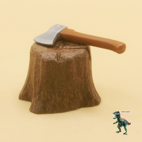 Playmobil souche hache - souche,