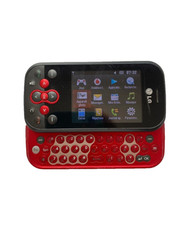 Telephone mobile LG KS360 noir et rouge
