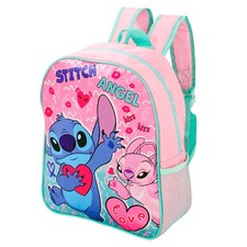 Lilo & Stitch Sac à Dos Rentrée Scolaire Enfants Livre Pe Filles Rose Lunch Sac